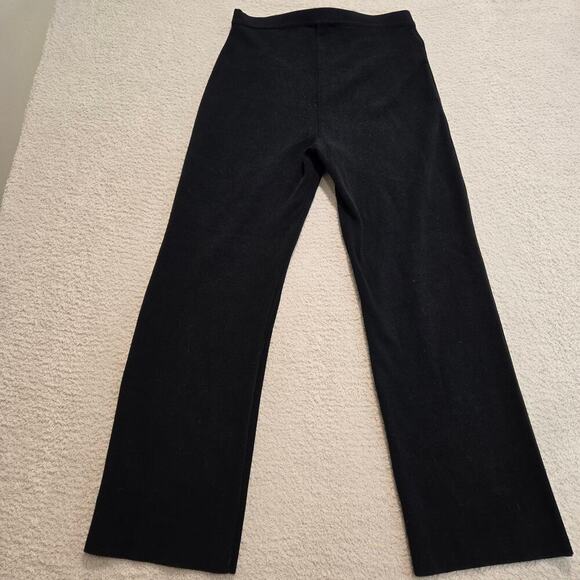 Talbots Pull-on Black Knit Pants Made in Italy Size M Business Casual Office - Picture 6 of 8